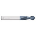 Kodiak Cutting Tools 1/8 2 Flute Carbide Endmill Single End Ball Nose Long ALTIN Coated 5436904